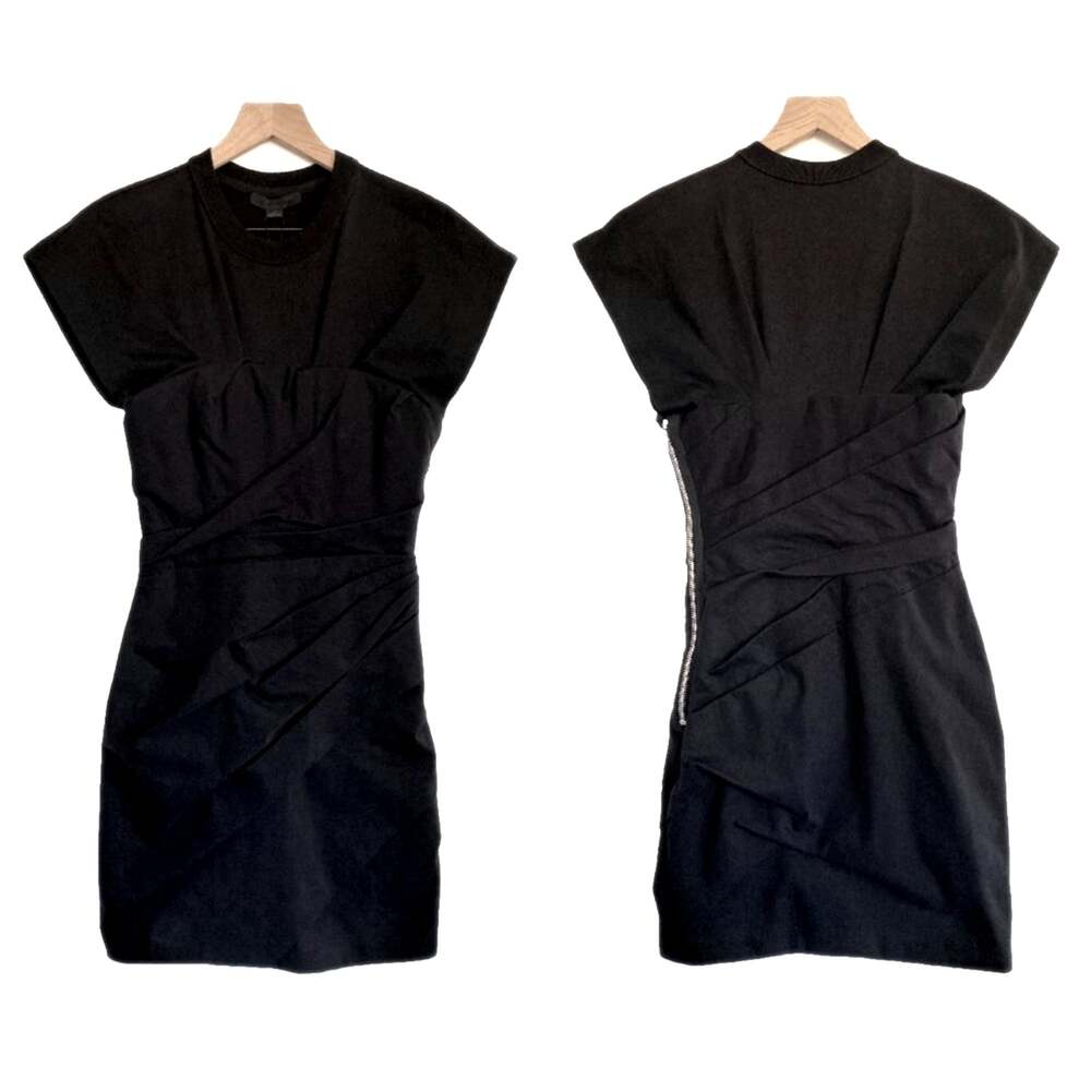 NWT Alexander Wang Draped Bustier Structured Dress Size 4